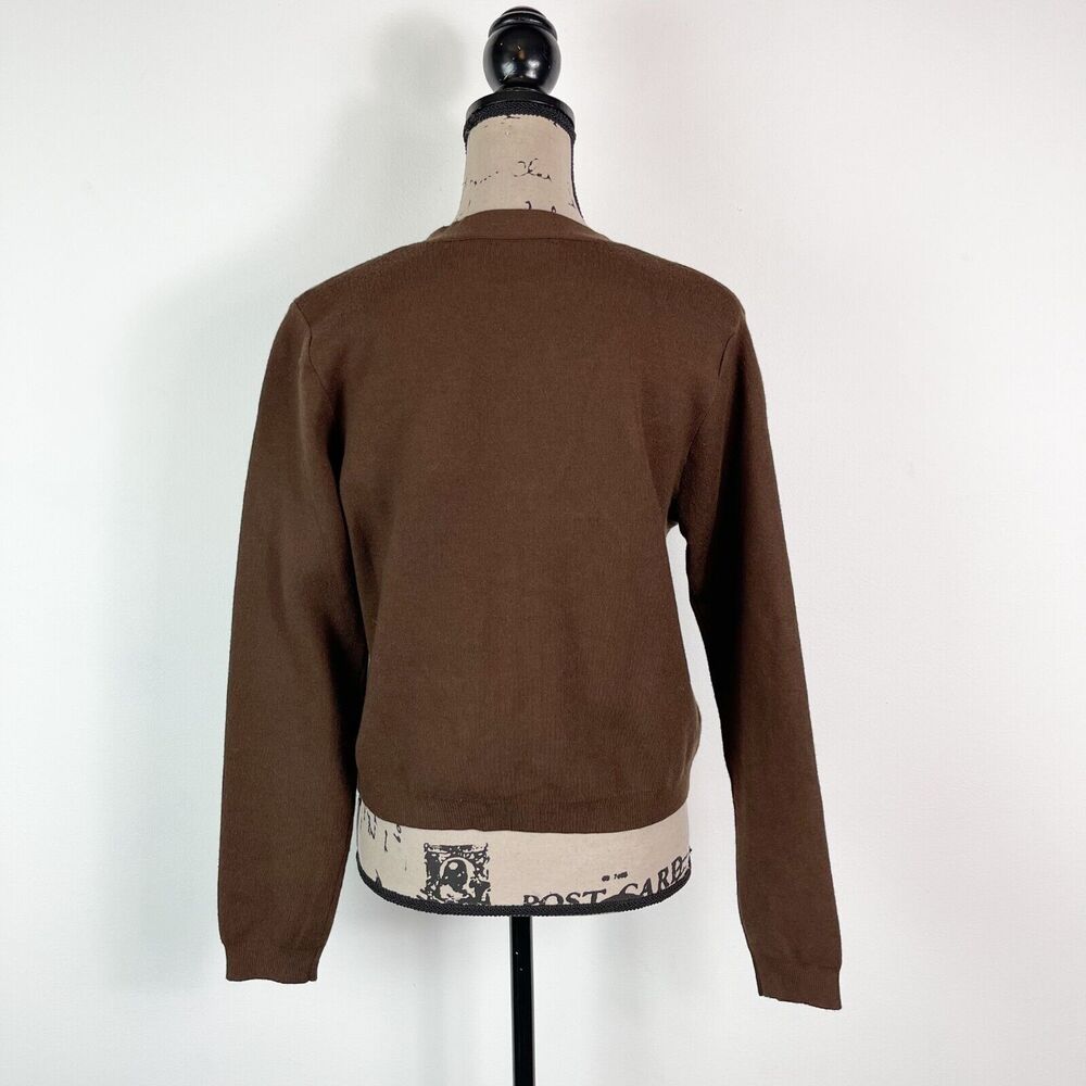 Tahari Brown Cardigan Sweater - Picture 2 of 4